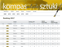 Tablet Screenshot of kompasmlodejsztuki.pl